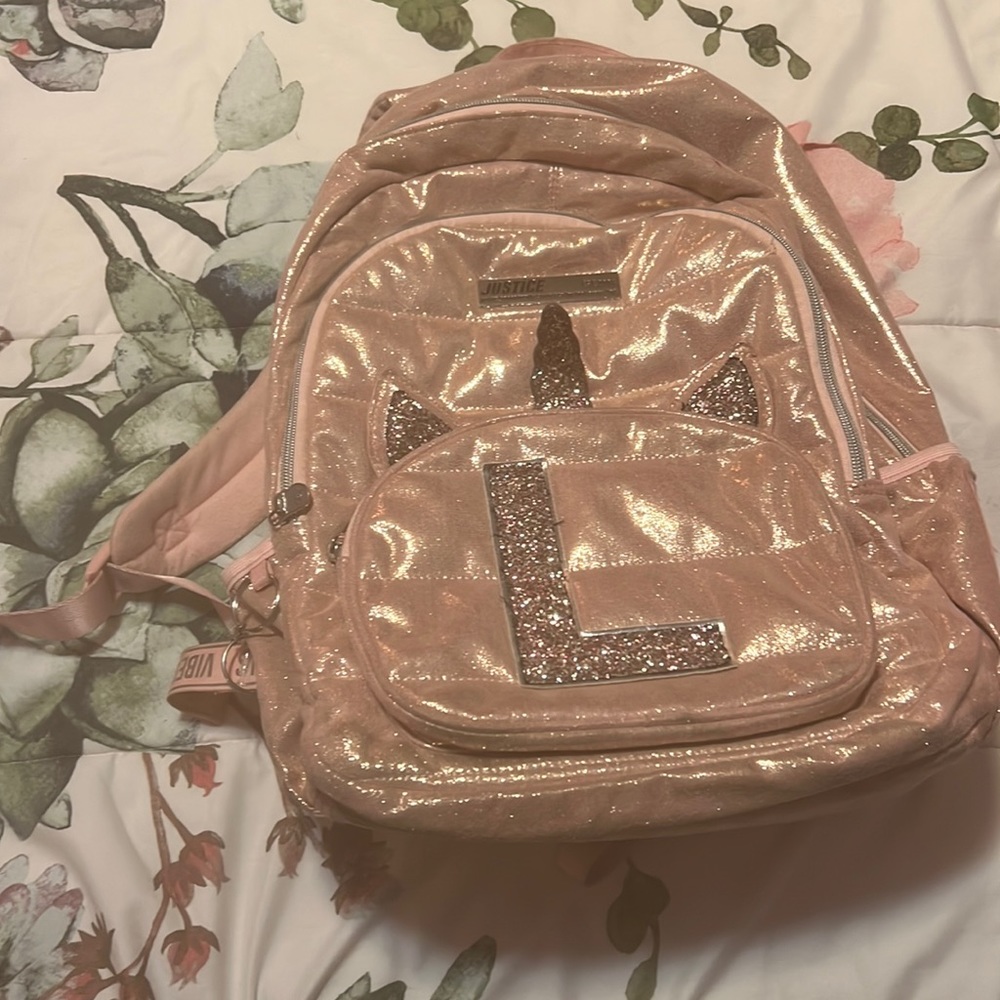 Justice Initial “L” Backpack